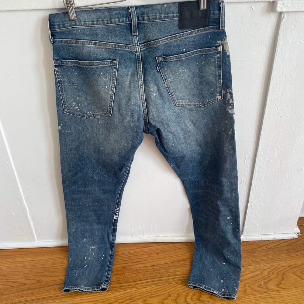 Men’s Levi's Slim Taper Jeans with DIY Paint Splatter - Picture 4 of 7